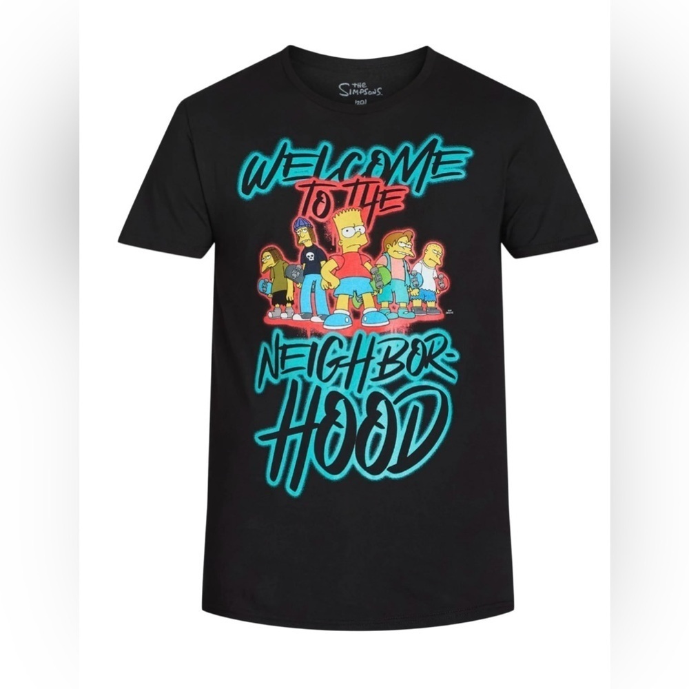 Simpsons Neighborhood Graphic Tee Shirt